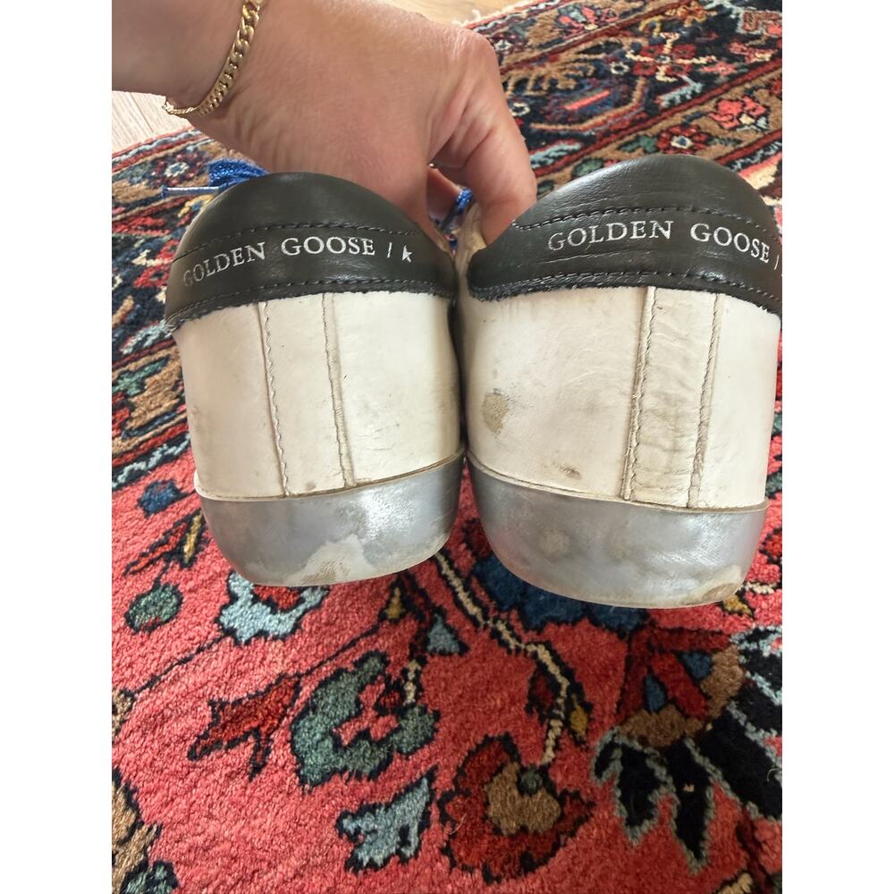 Golden Goose Superstar Athletic Skateboard 38 Womens 7.5 Blue gray sneakers - Picture 4 of 9